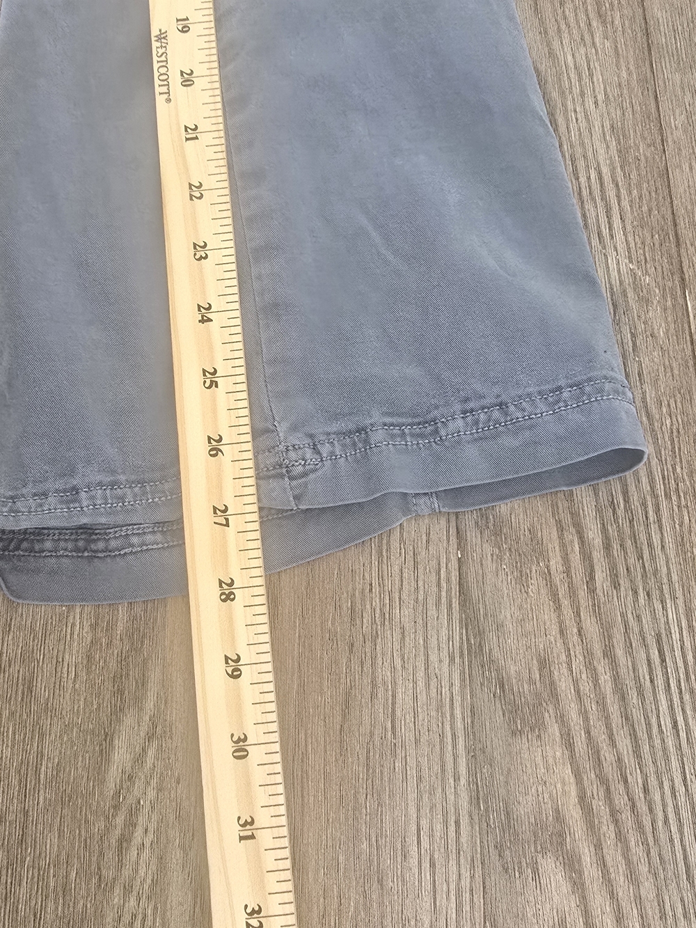 American Eagle Blue Mid Rise Baggy Wide Leg Cargo Pants Sz 4 Summer Y2k Street - Picture 7 of 10